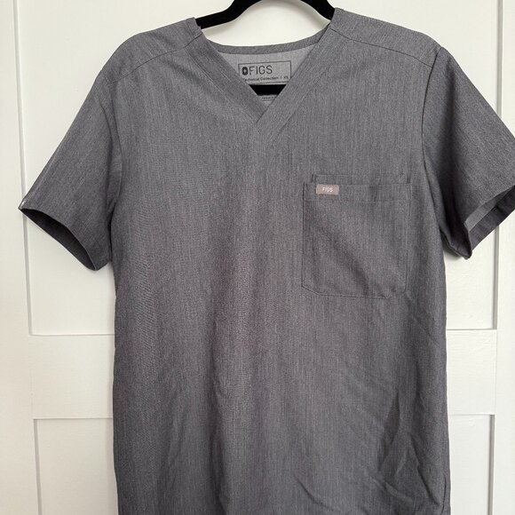 Figs Other - Fig's Three-Pocket Scrub Top, Men's, XS, Gray